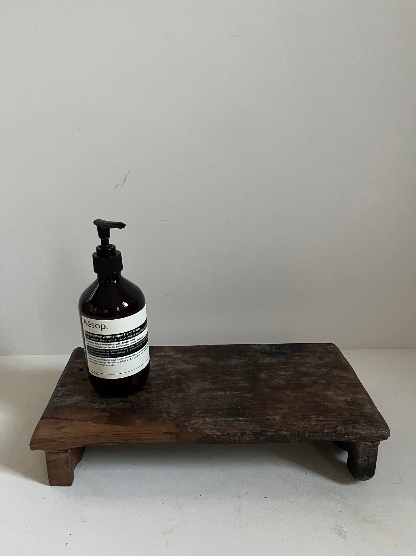 Vintage Stained Wood Bajot Riser VIII