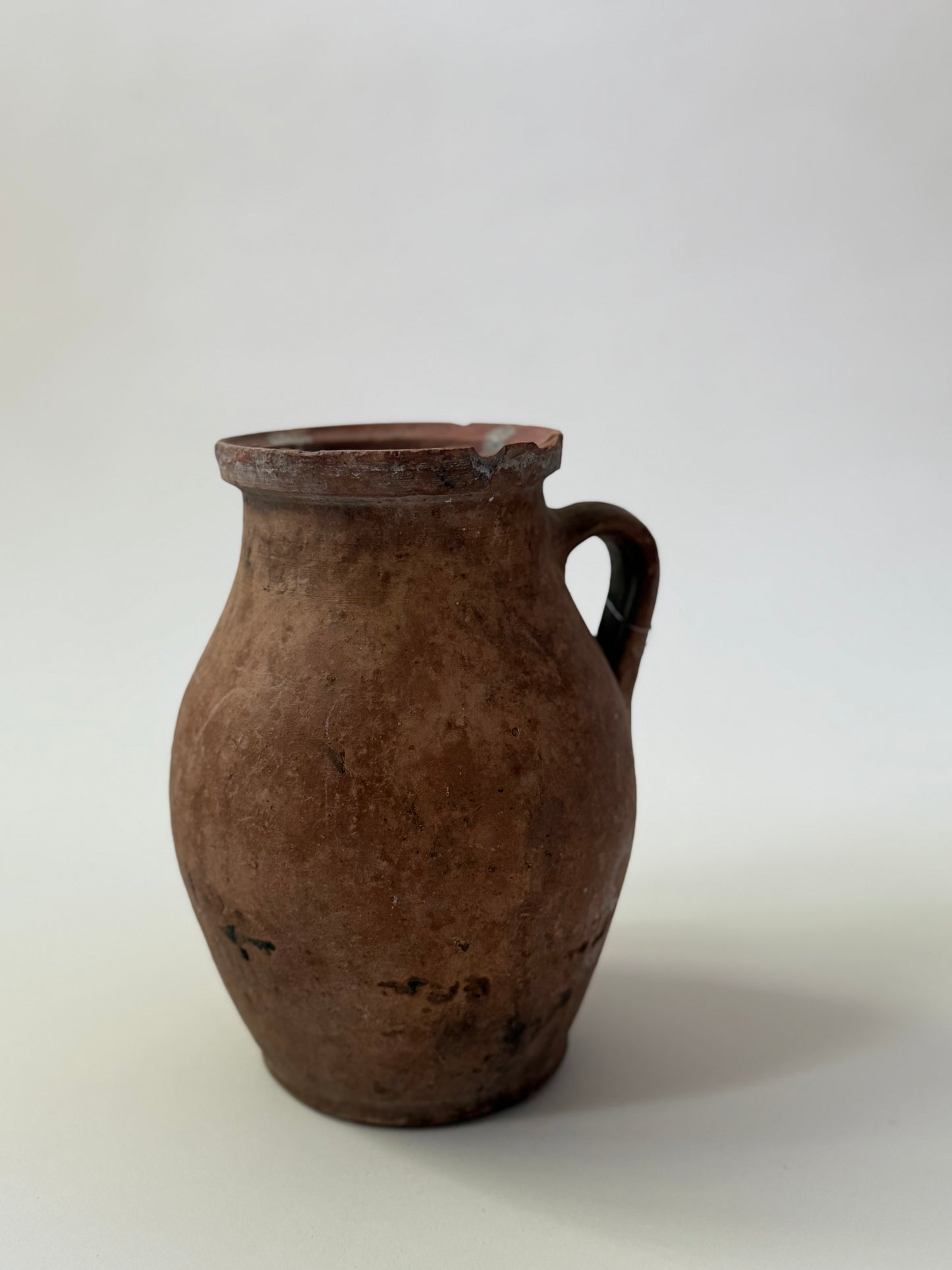 Antique Kinik Pot - Turquoise Drip