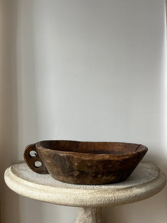 Large Antique Dough Bowl