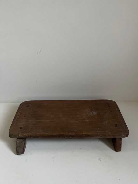 Vintage Stained Wood Bajot Riser VIIII