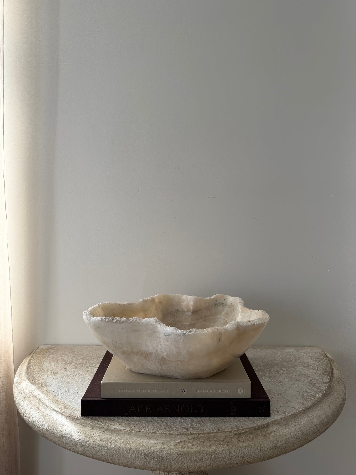 Large Handcarved Solid Onyx Bowl