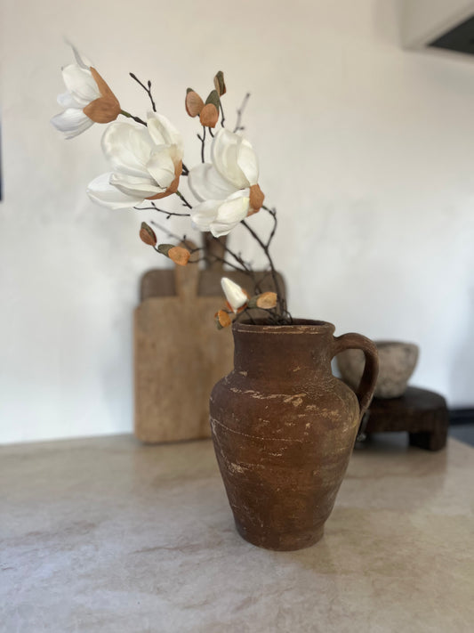 Petra One Handle Vintage Turkish Vase