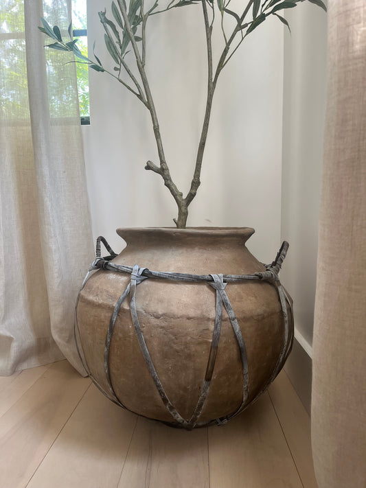 Vintage Indonesian Anyam Pot, No. 002