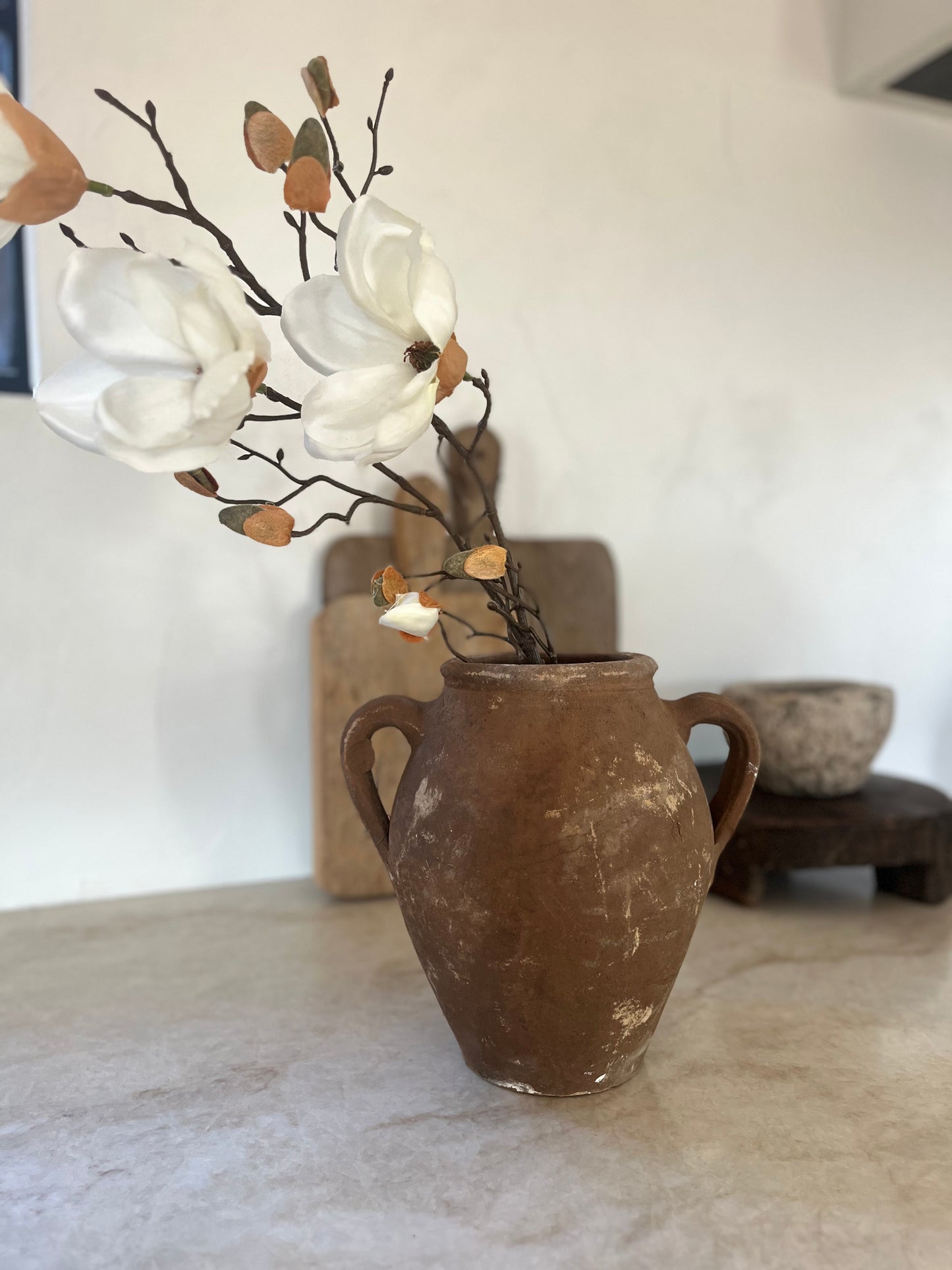 Petra Vintage 2 Handle Turkish Vase