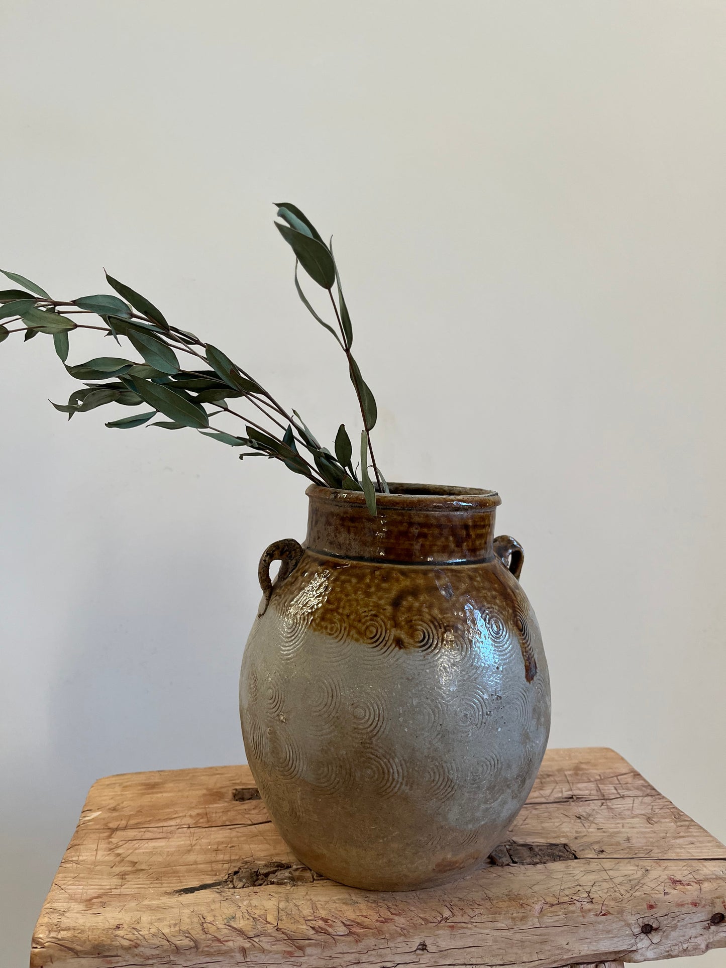 Vintage Glazed Pot II