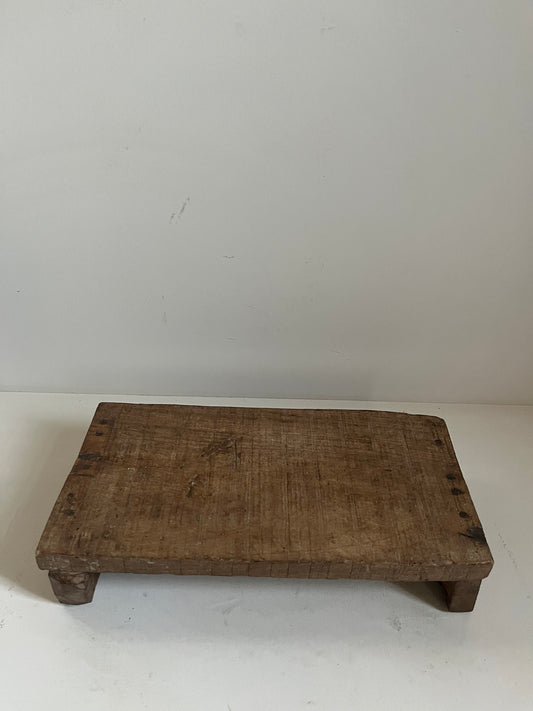 Vintage Stained Wood Bajot Riser V