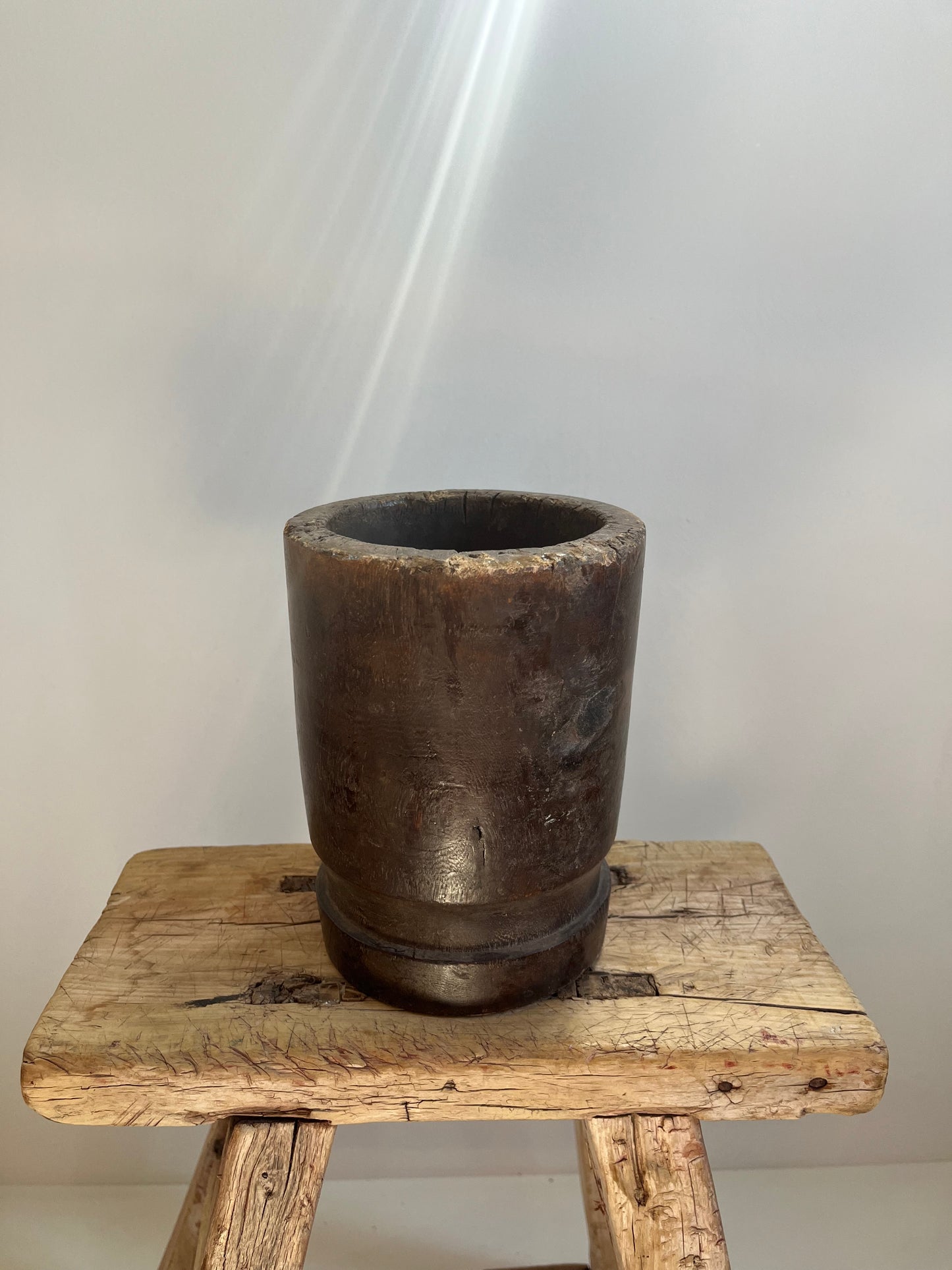 Vintage Wood Mortar