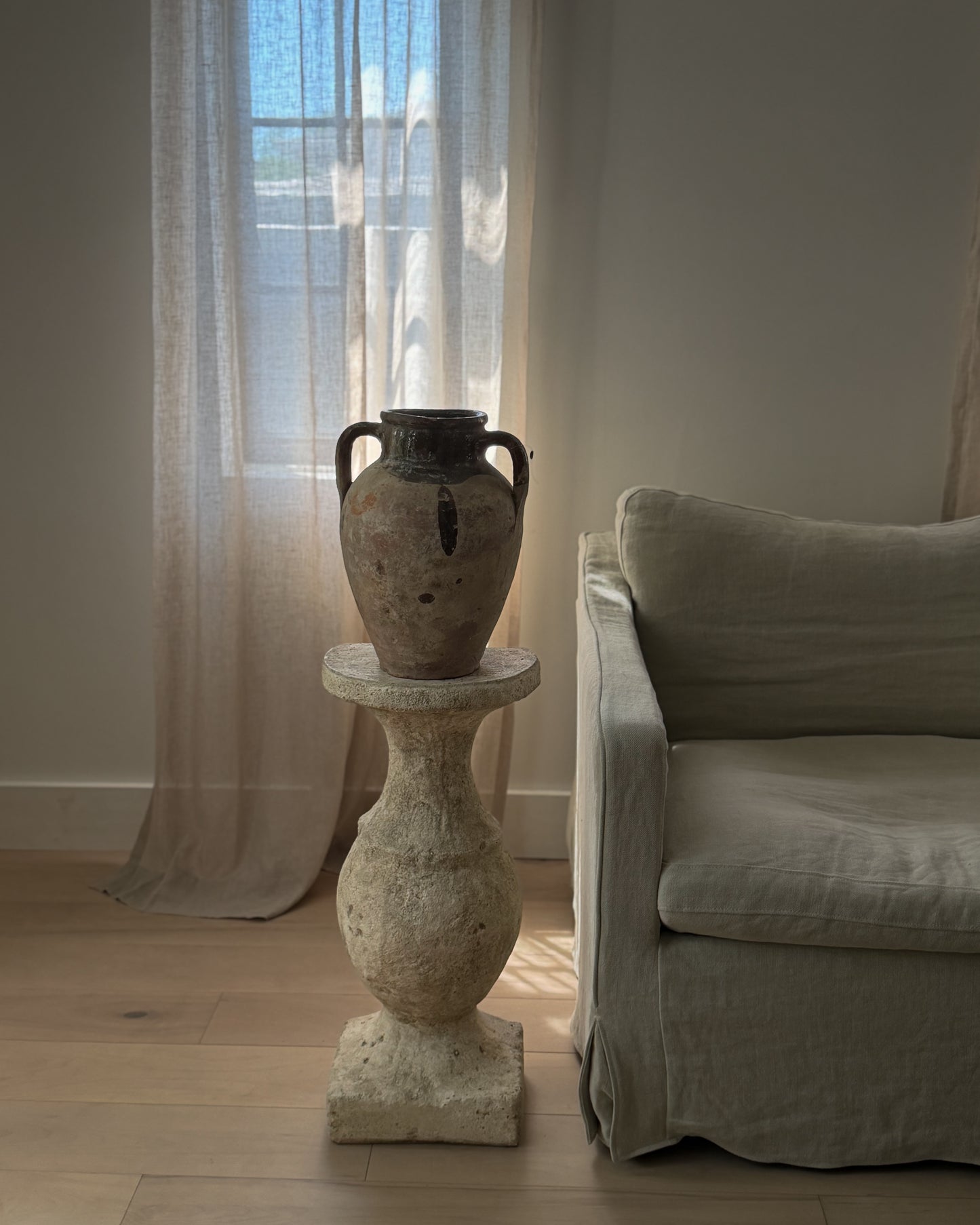 Konya Pot - Terracotta & Olive