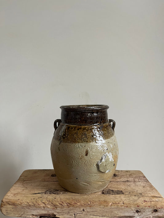Vintage Glazed Pot VI