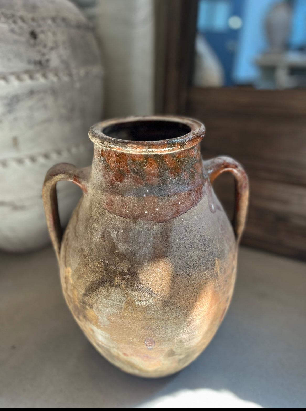Lotus vintage brown Konya drip pot