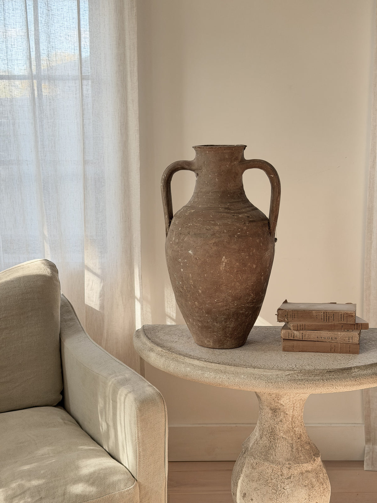 Wide Neck Amphora Jar