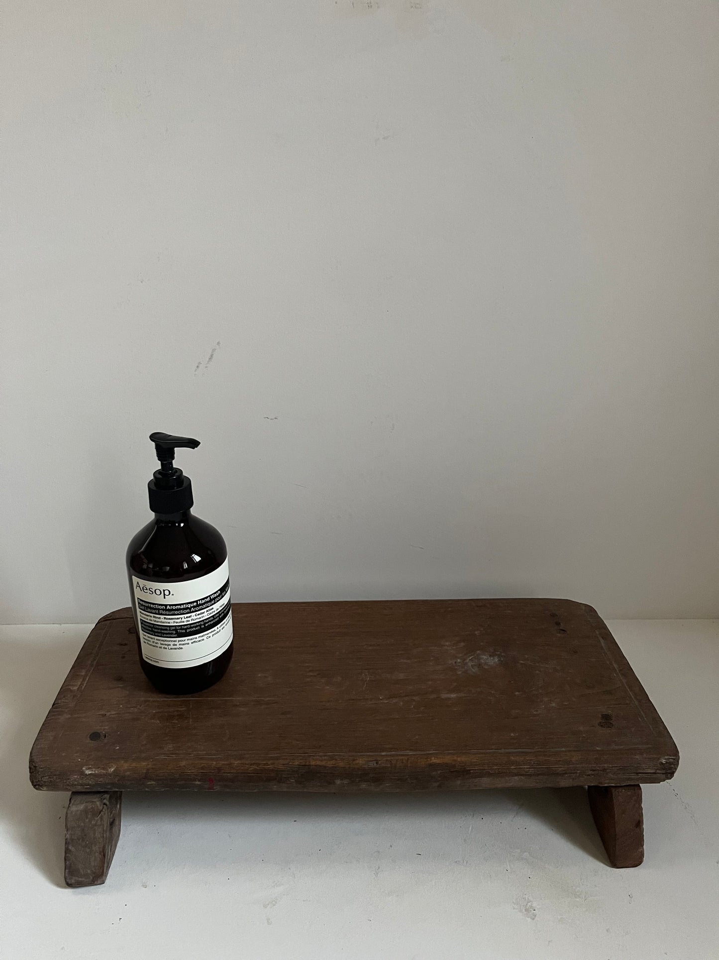 Vintage Stained Wood Bajot Riser VIIII