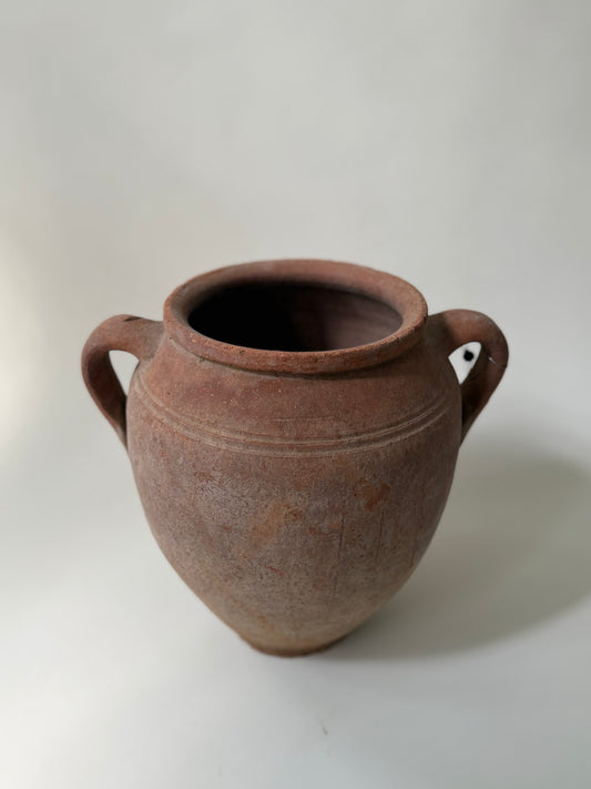 2 Handle Terracotta Vessel - VII