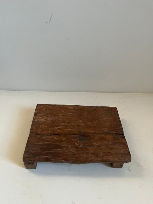 Vintage Stained Wood Bajot Riser III