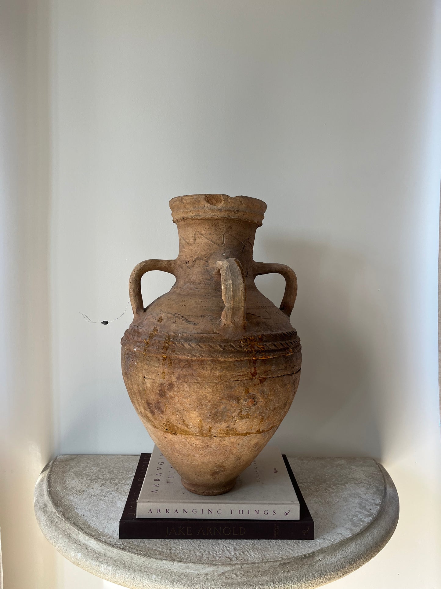 Rare Antique 4 Handle Hatay Pot