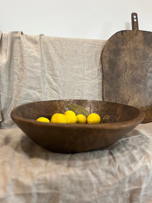 Large vintage carved bowl