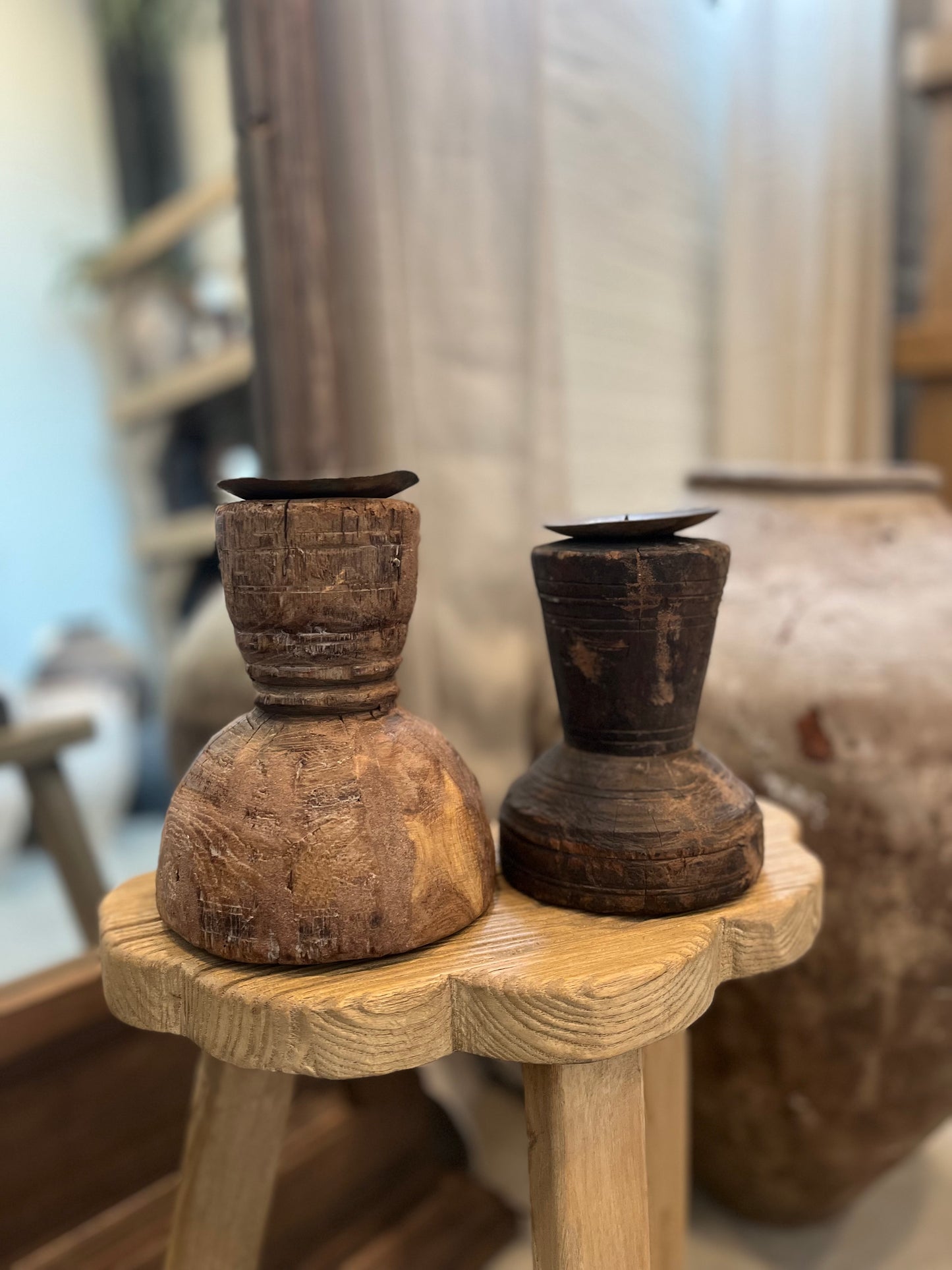 Antique candlesticks, set of 2