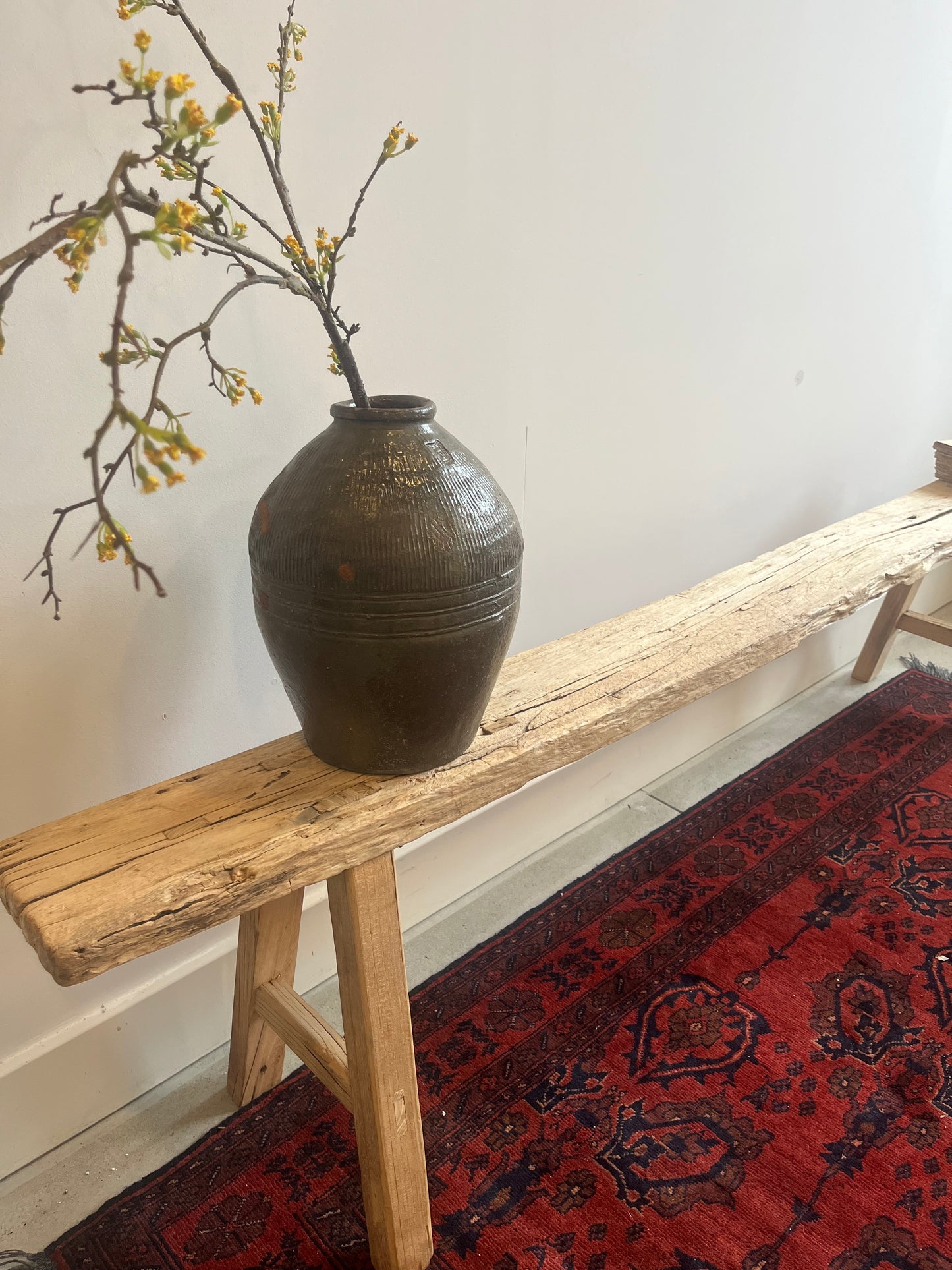 XL Skinny Vintage Elm Bench