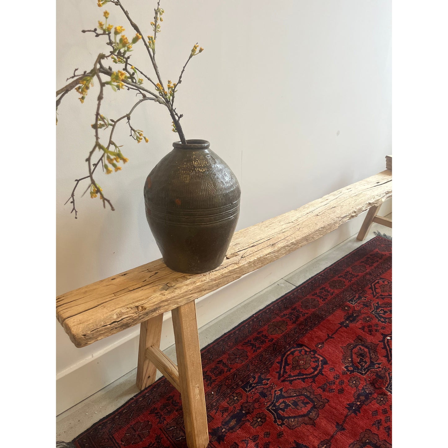 XL Skinny Vintage Elm Bench