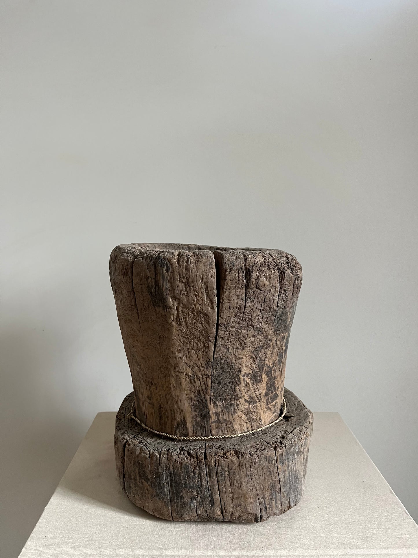 Antique Wood Mortar III