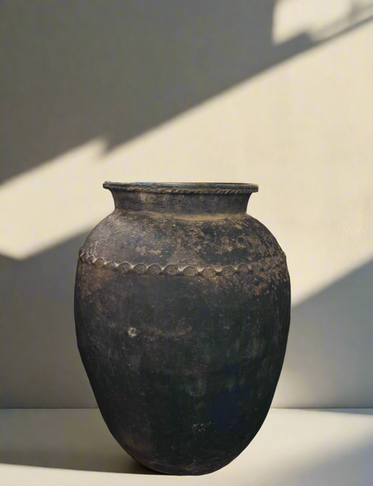 Calypso vintage charcoal floor pot