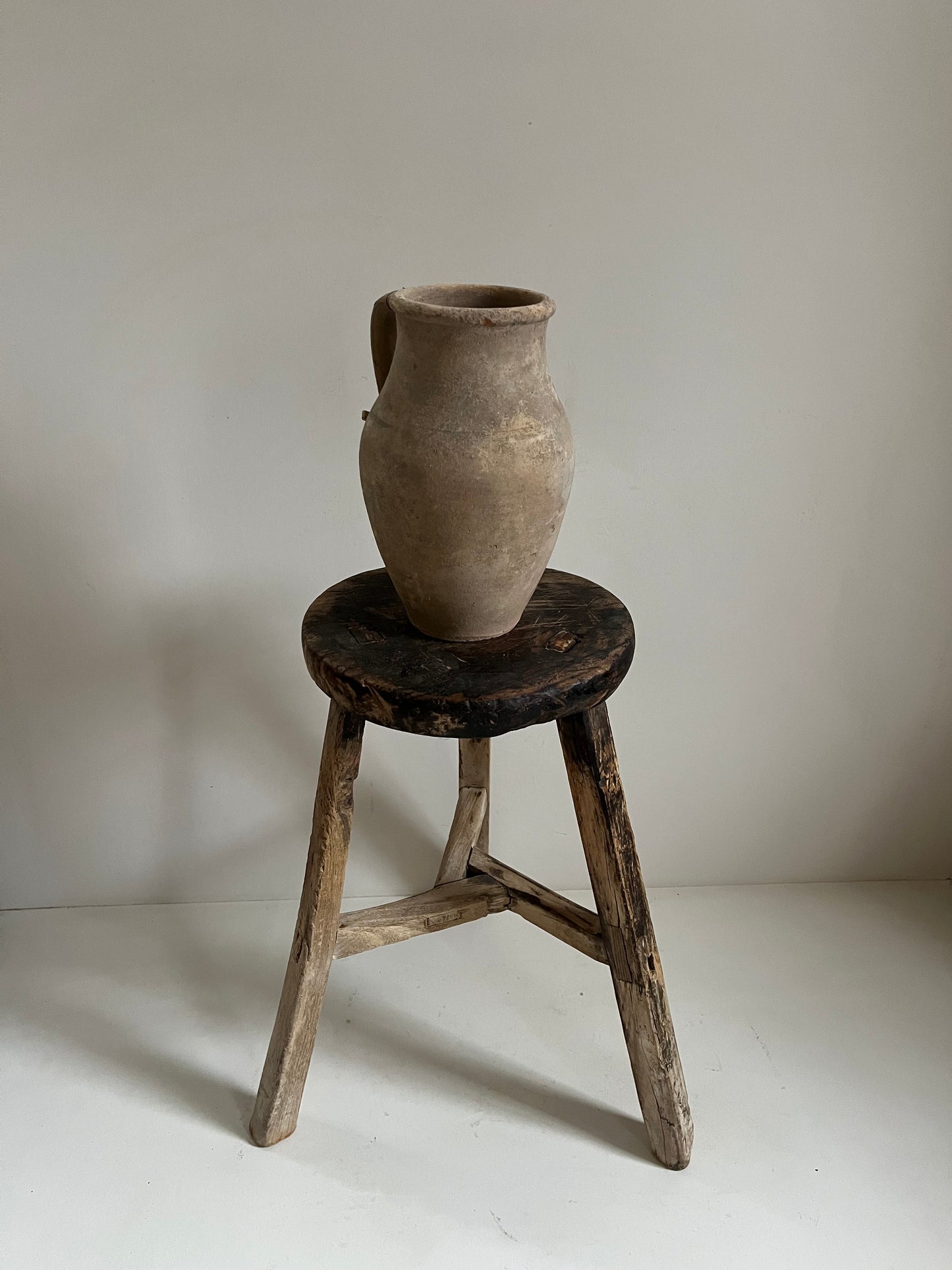 Vintage Elm Stool III
