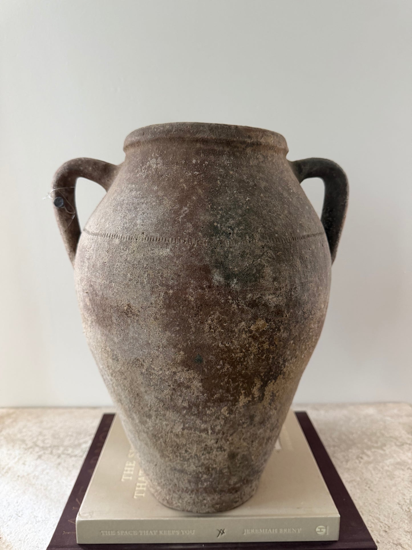 2 Handle Vessel- Brown Patina