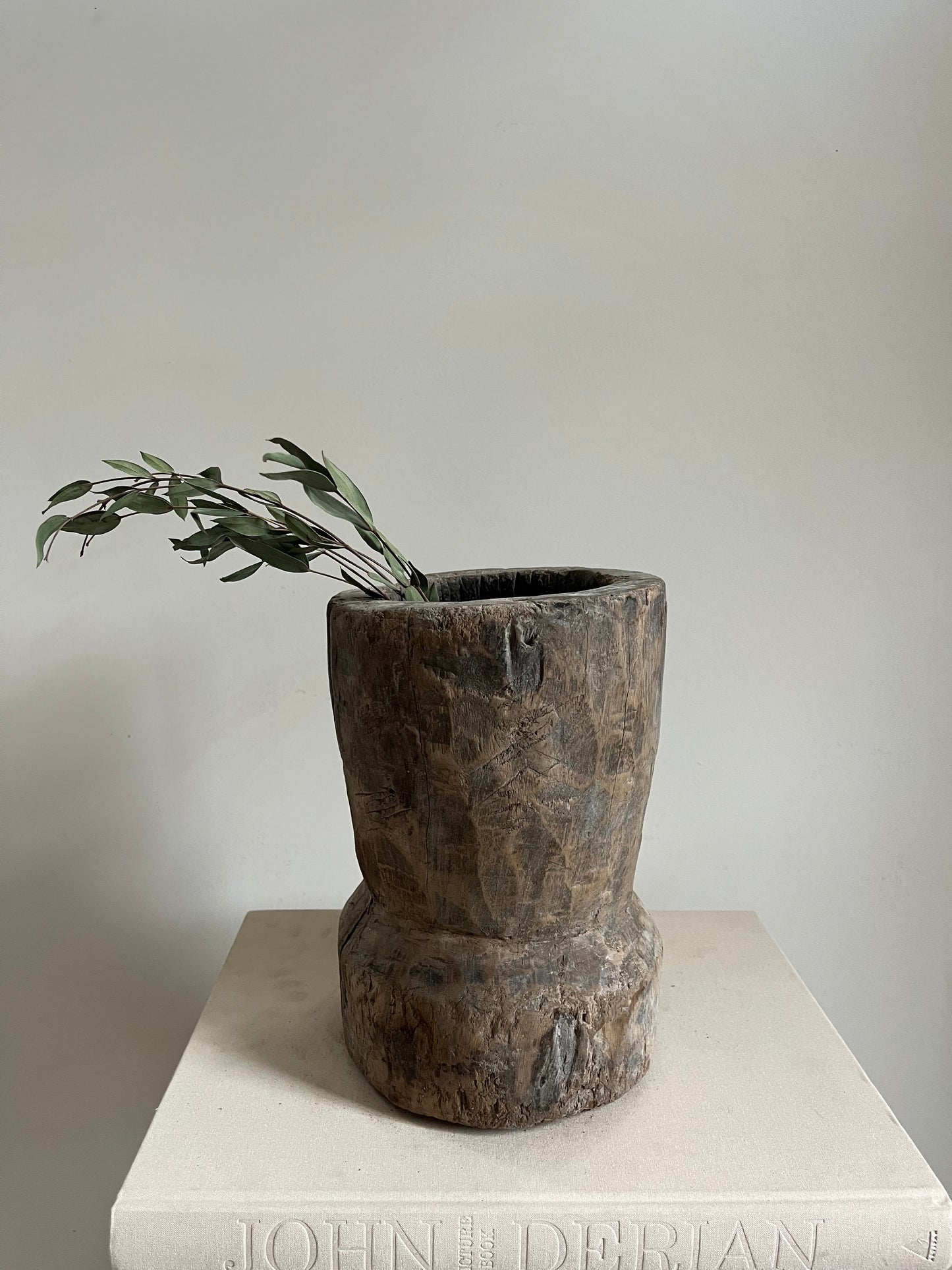 Antique Wood Mortar IV