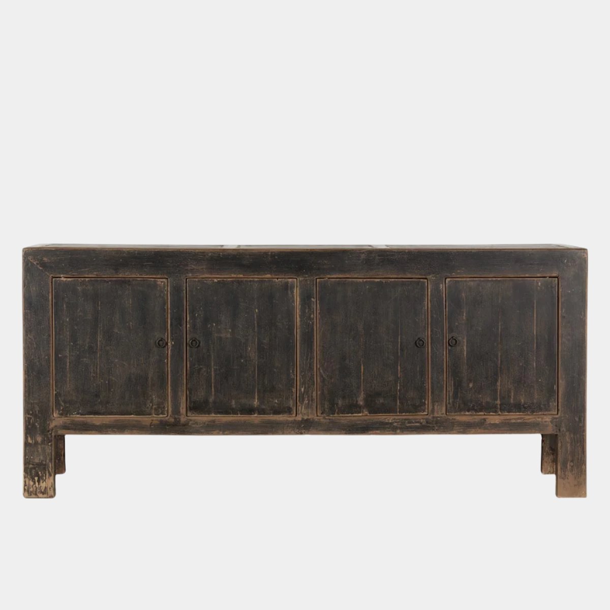 Prescott Black Four Door Elm Sideboard