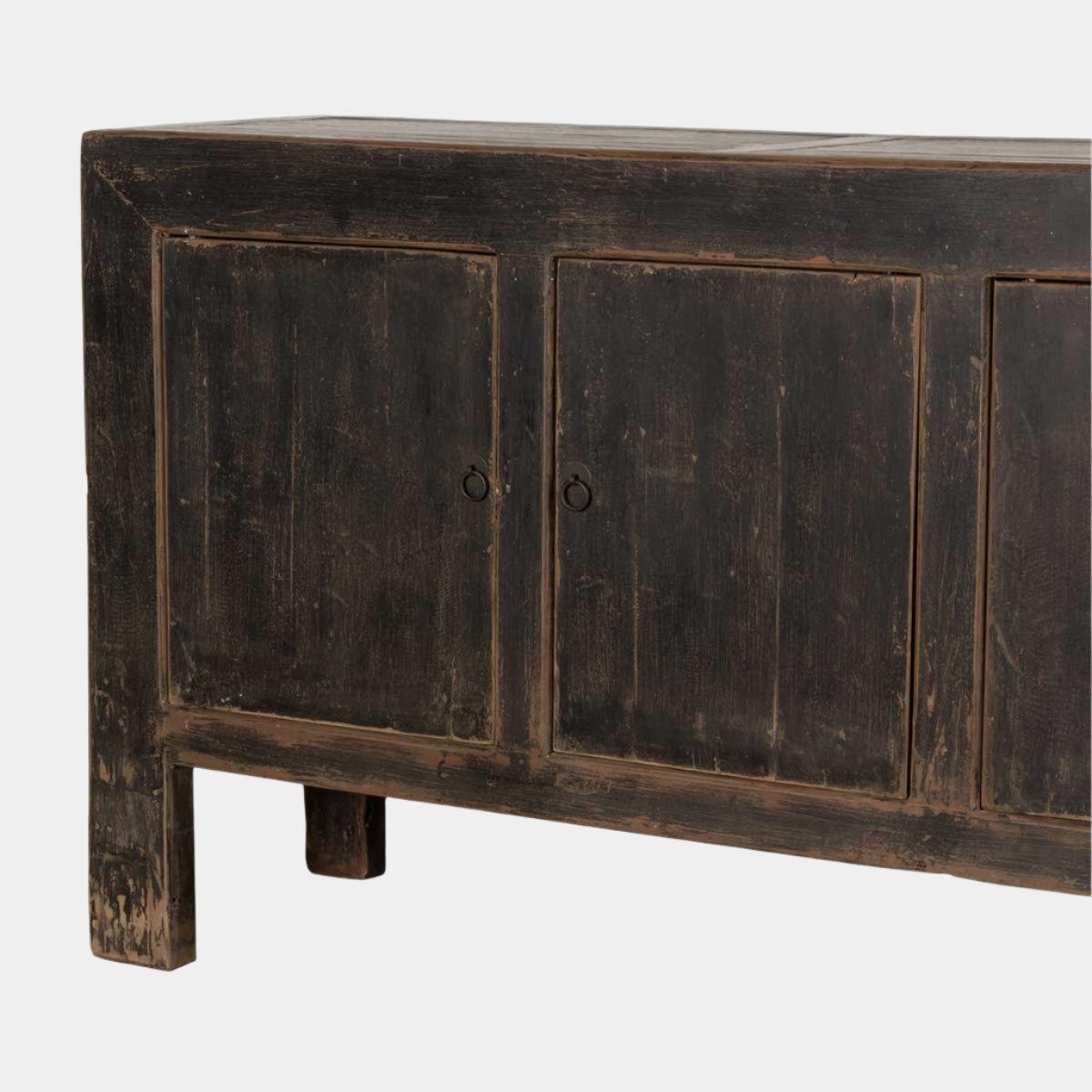 Prescott Black Four Door Elm Sideboard