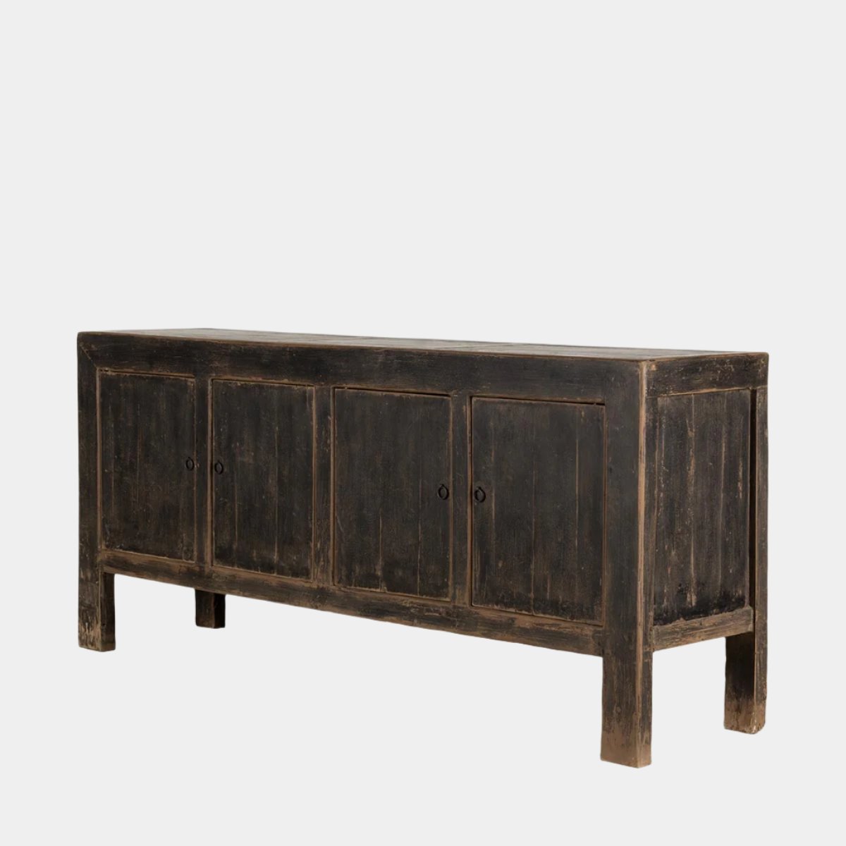Prescott Black Four Door Elm Sideboard