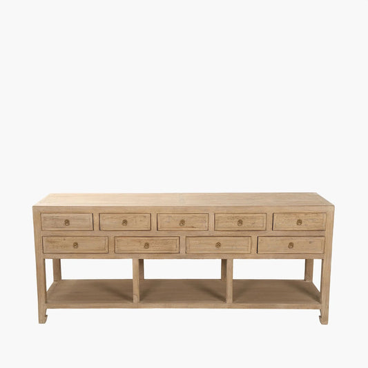 Nina Nine Drawer Elm Sideboard