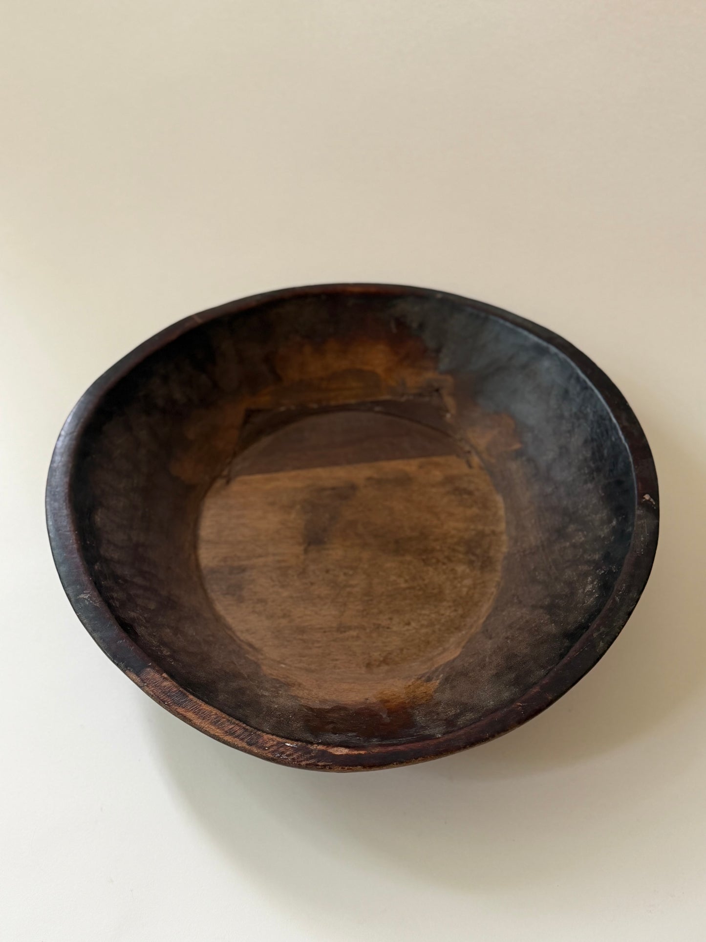 Vintage Wood Bowl - Dark I