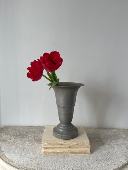 Antique Pewter Vase