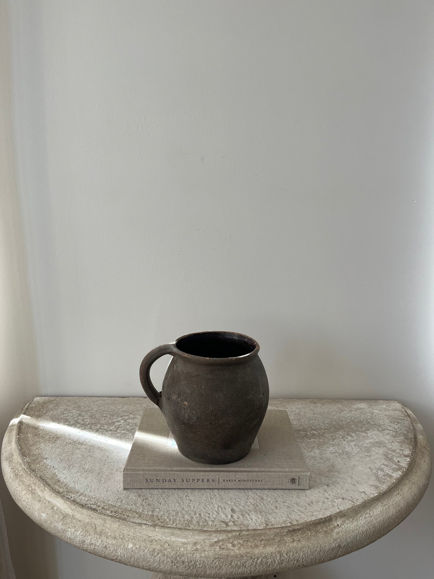 Small Brown French Pot