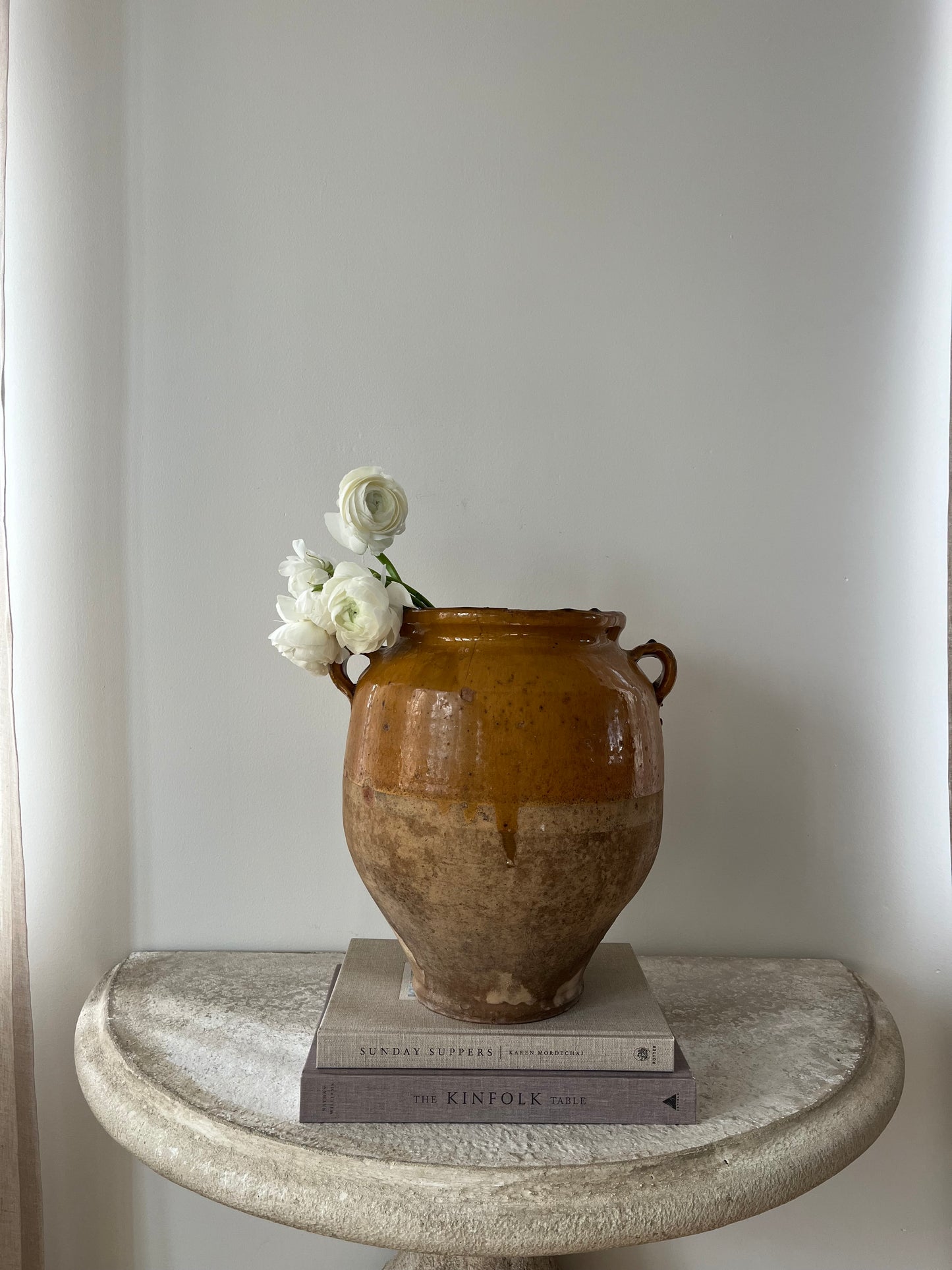 Large Antique Confit Pot I
