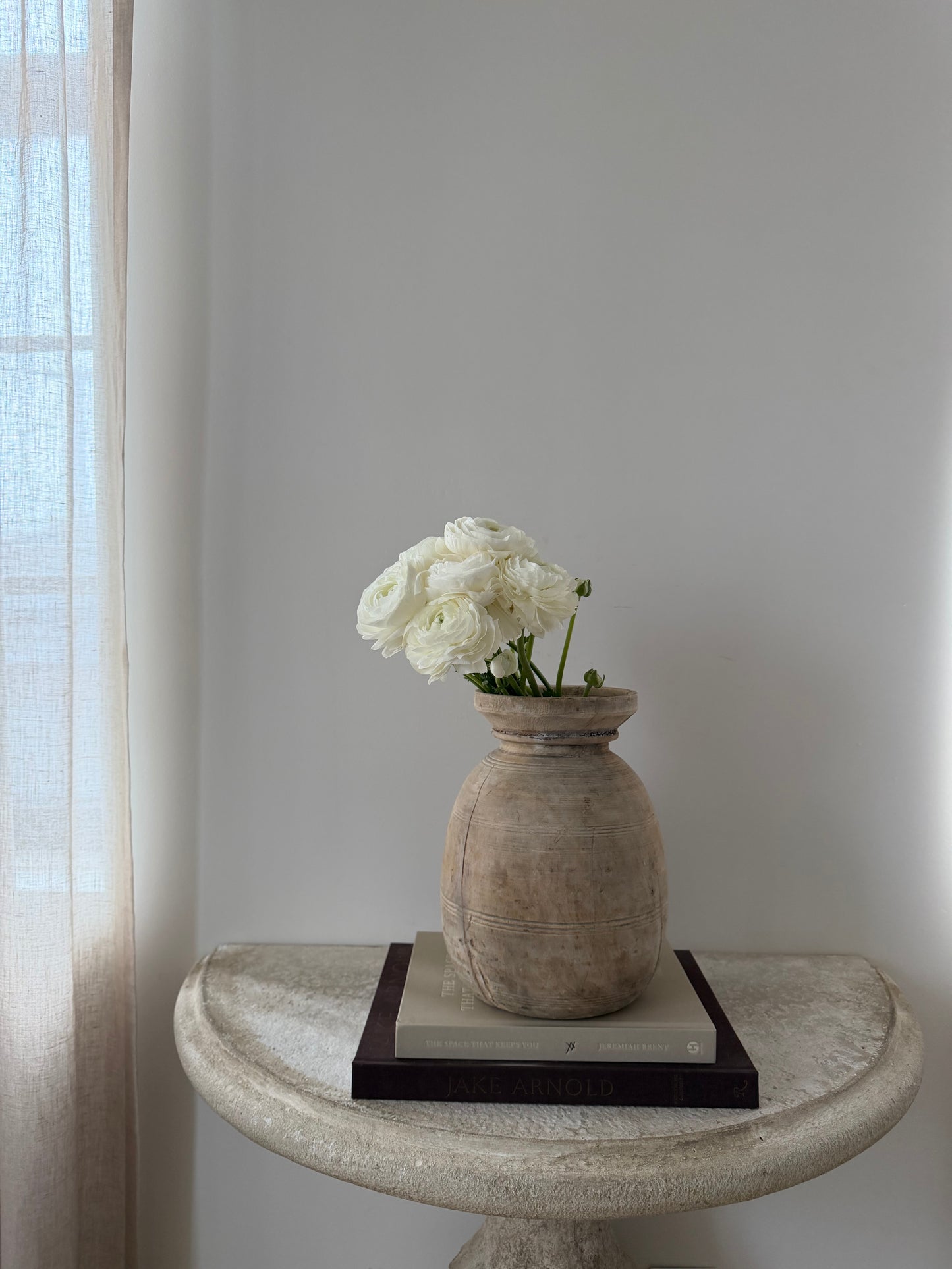 Bleached Teakwood Vase, Large No. 001