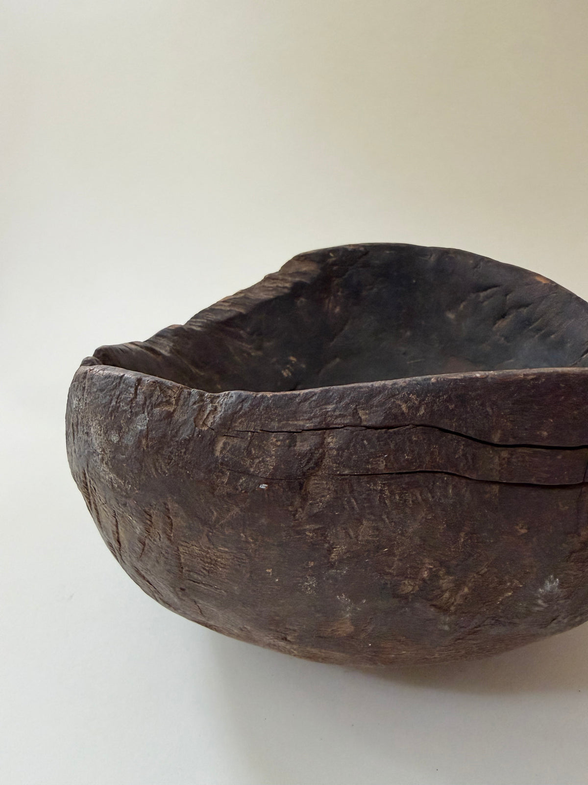 Primitive Handled Dough Bowl