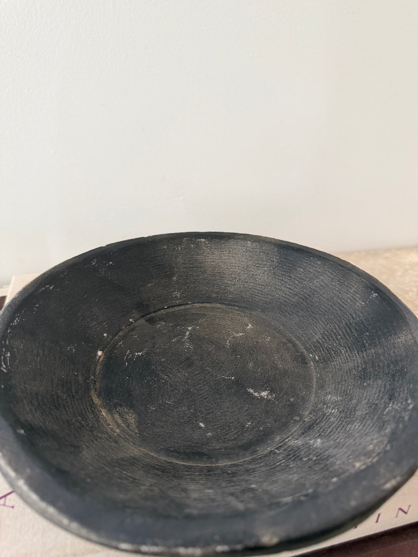 Vintage Stone Dish - Black