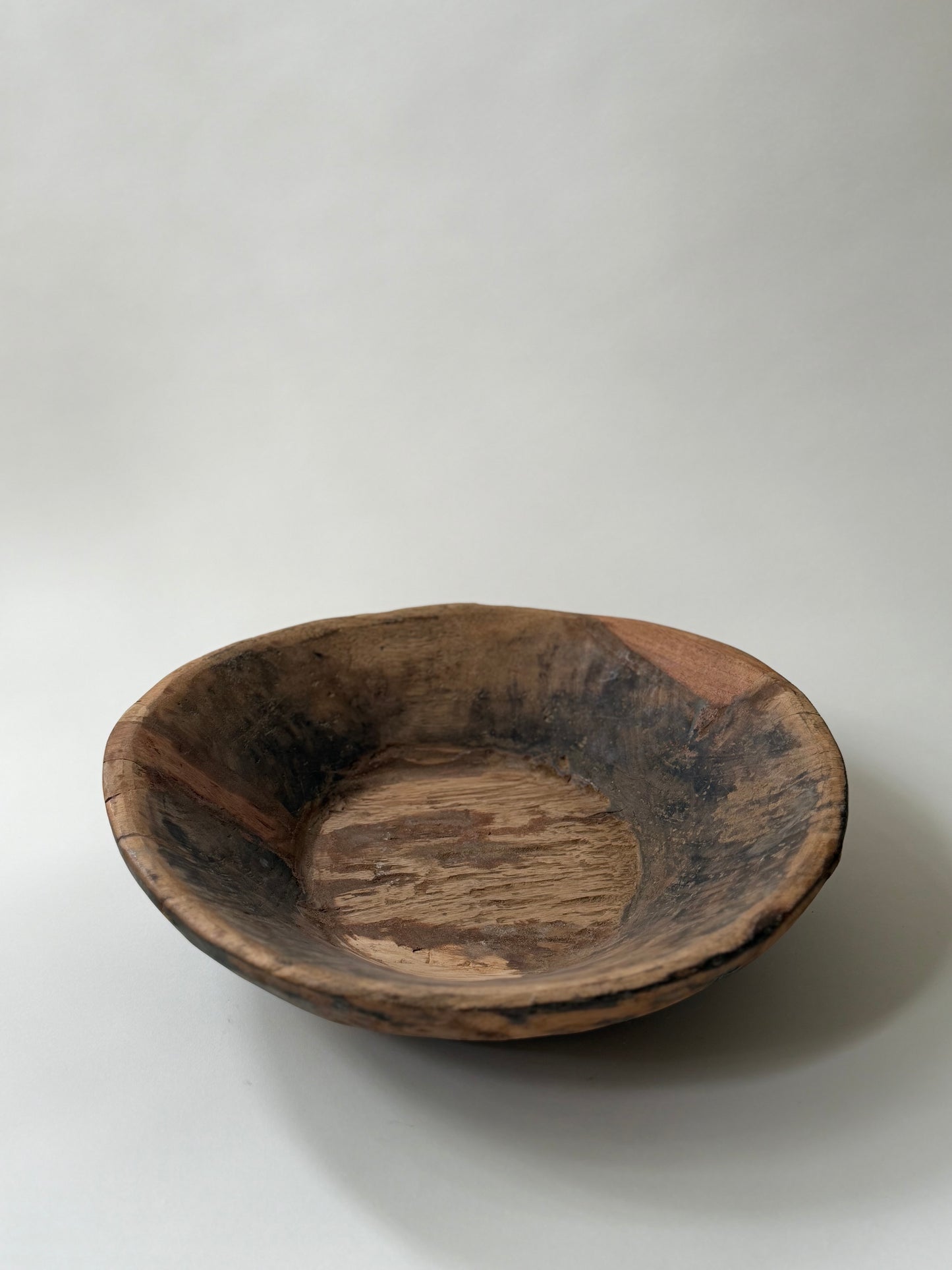 Vintage Wood Bowl - Light