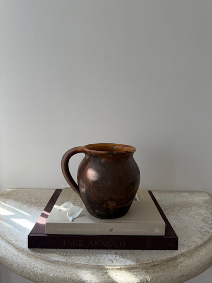 Umber & Mustard Glaze Small French Pot
