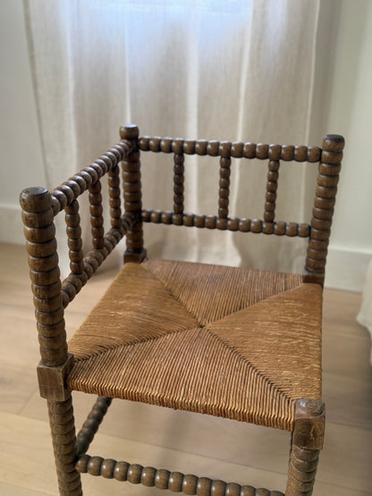 French Bobbin Corner Chair