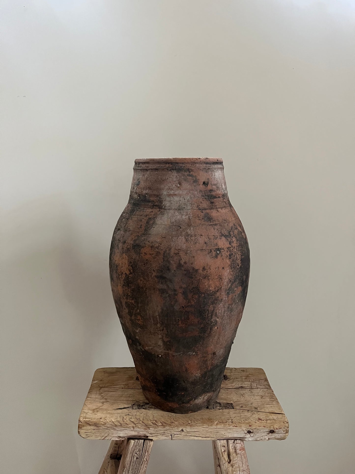 Black Patina Olive Jar