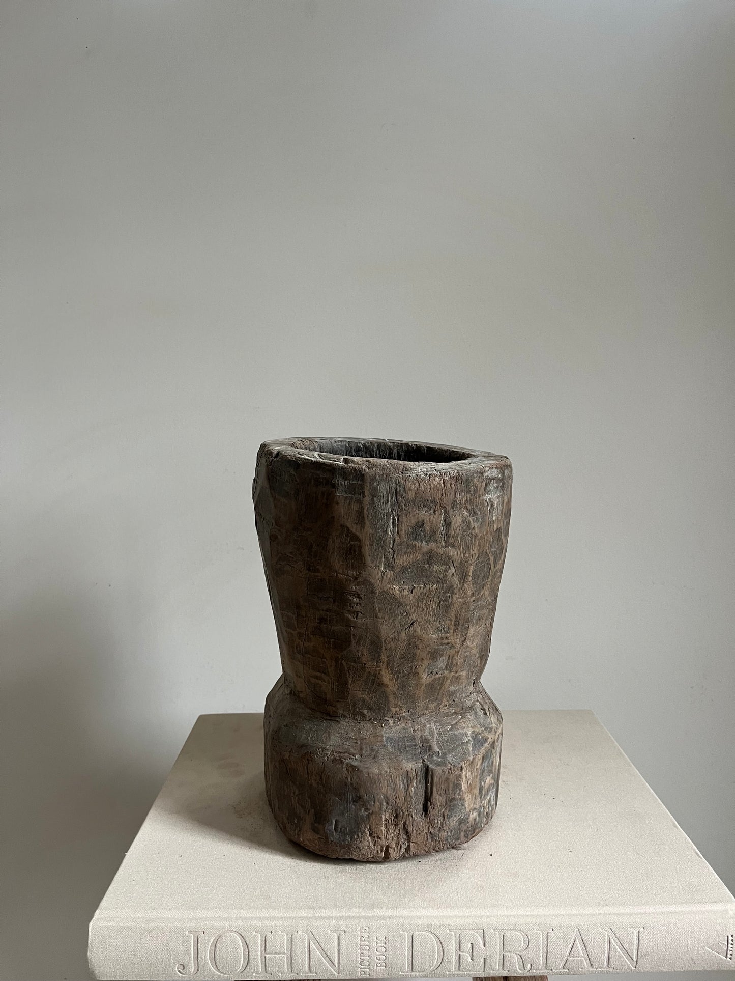 Antique Wood Mortar IV