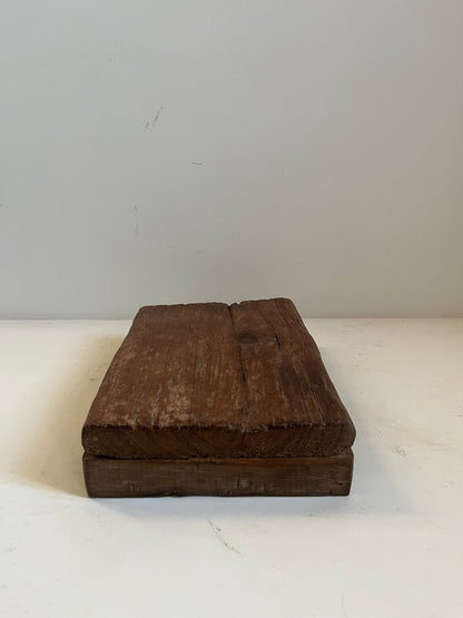 Vintage Stained Wood Bajot Riser III