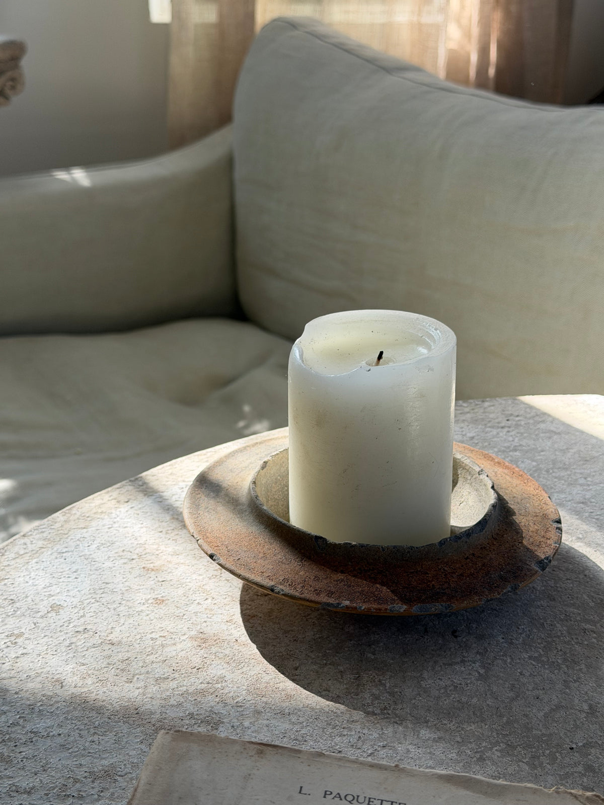 French Confit Candle Tray - Terracotta
