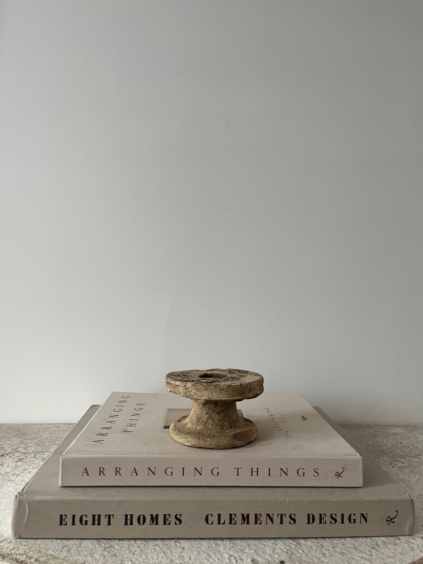 Antique Spanish Stone Candleholders