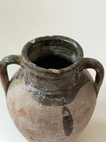 Konya Pot - Terracotta & Olive