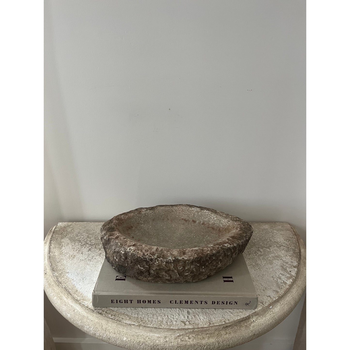Antique Stone Kharal Tray, Large