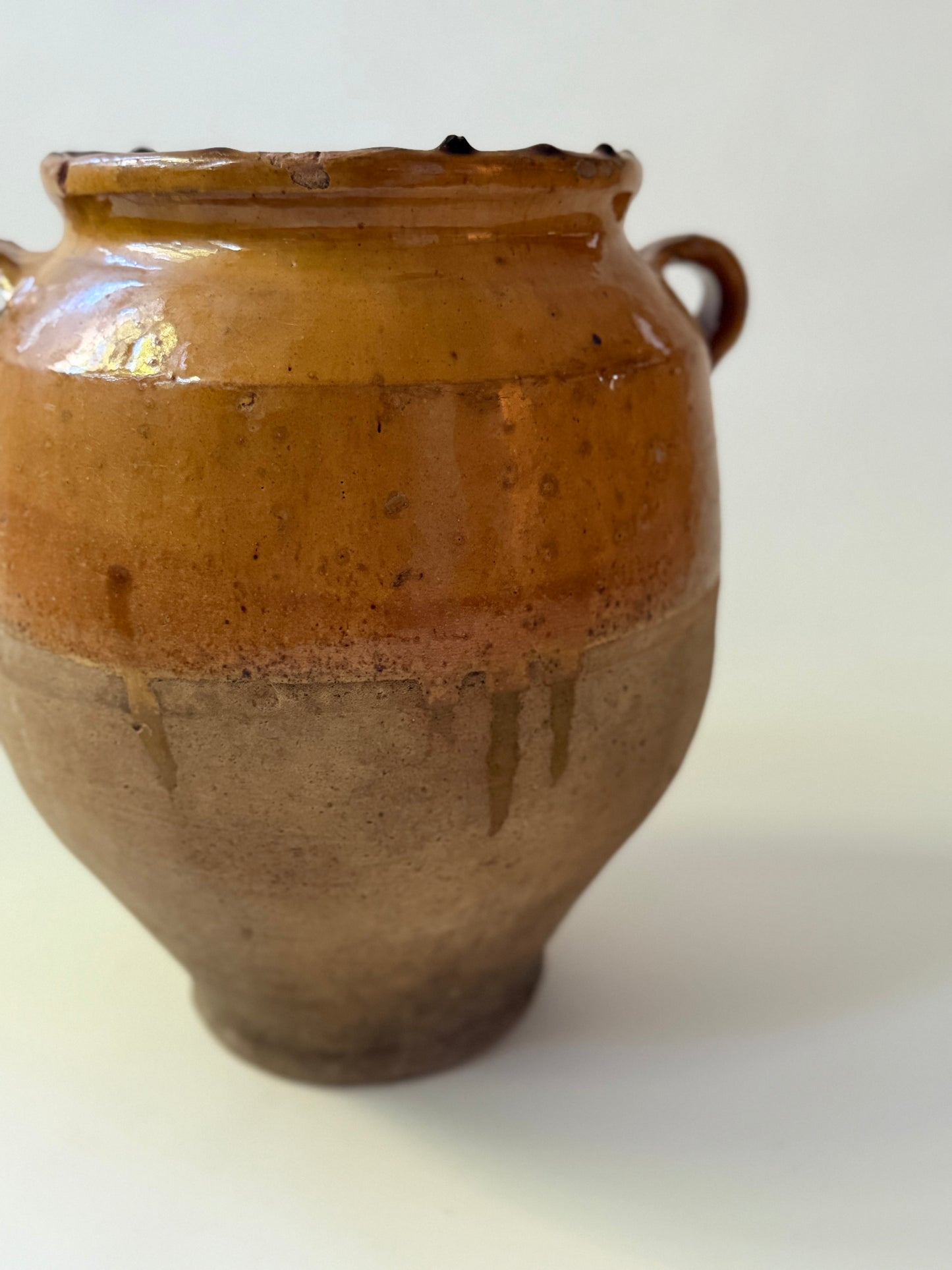 Large Antique Confit Pot - I